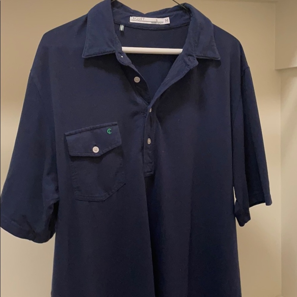 Men’s Criquet Navy Blue large polo